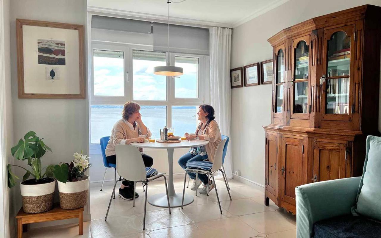 Ferienwohnung El Mirador De Playa Rodeira, Cangas Exterior foto
